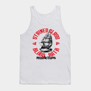 Stained Glass and Blood Bath Productions logo Tank Top